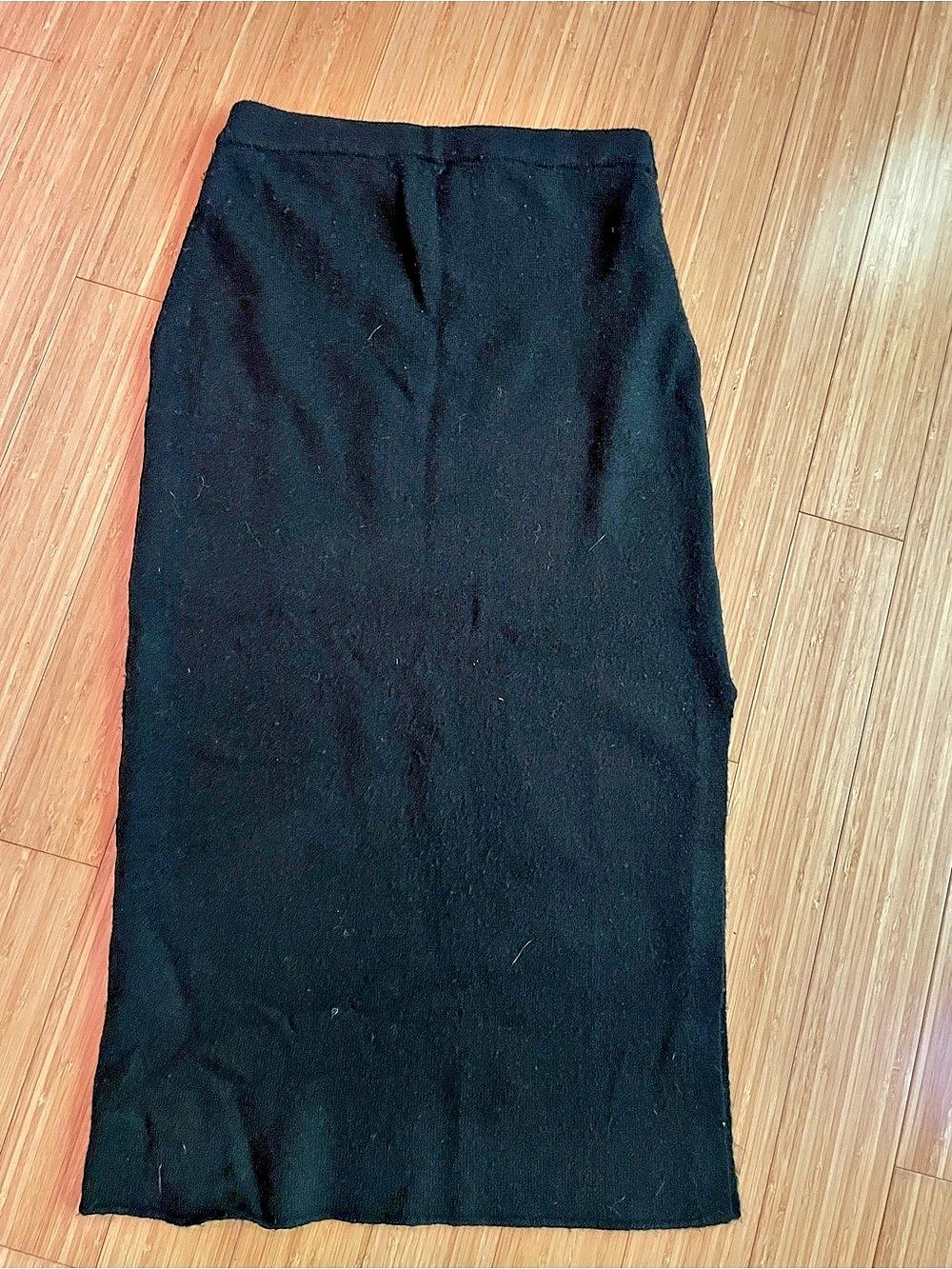 Maternity Black knit Maxi Skirt medium